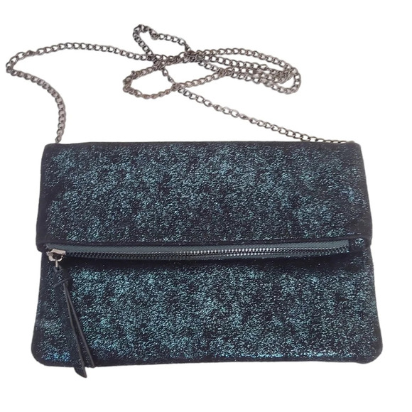 Madison West Sparkle Envelope Clutch Crossbody Purse Handbag - Picture 1 of 5
